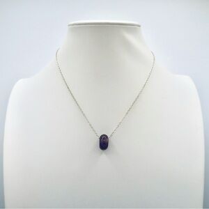 Sterling Silver AMETHYST INFINITY  NECKLACE (S925)